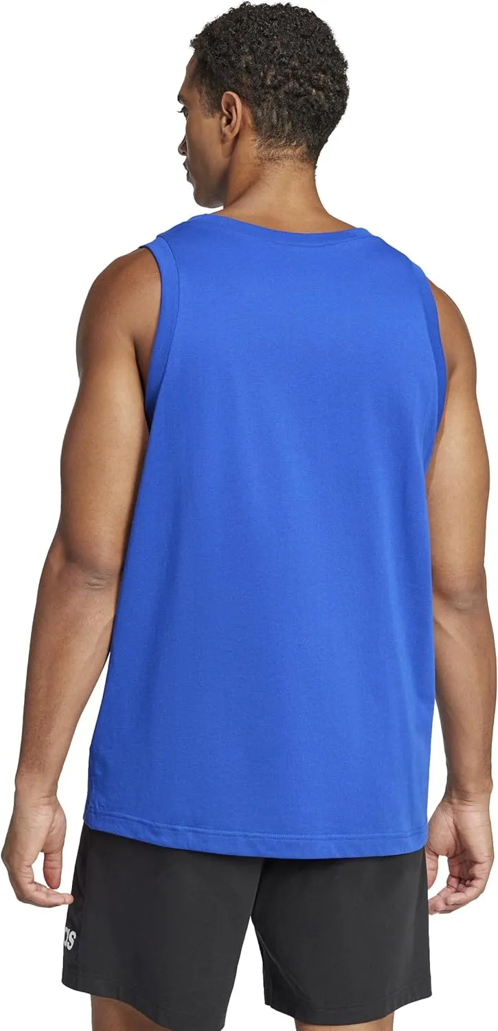adidas Men's Essentials Small Logo Single Jersey Tank Top