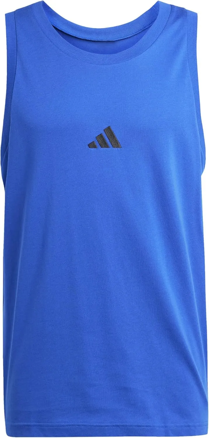 adidas Men's Essentials Small Logo Single Jersey Tank Top