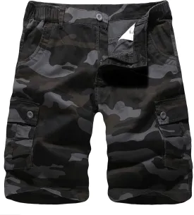 APTRO Men's Cargo Shorts Multi-Pockets Twill Camo Casual Work Shorts