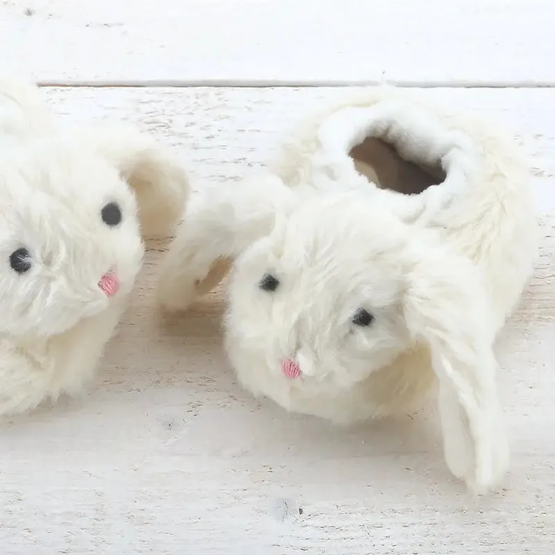 Baby Slippers Cream - (0-6Months) - Cow, Sheep and Bunny Designs Available