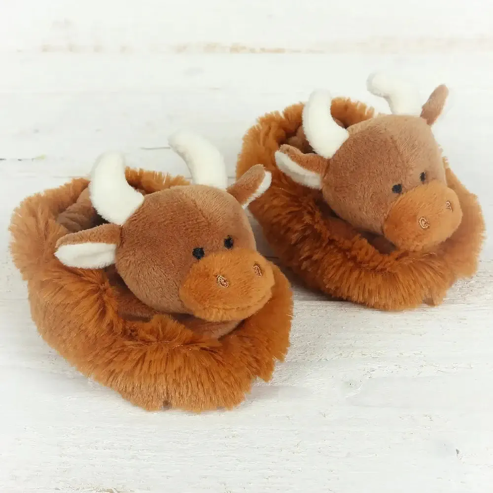 Baby Slippers Cream - (0-6Months) - Cow, Sheep and Bunny Designs Available
