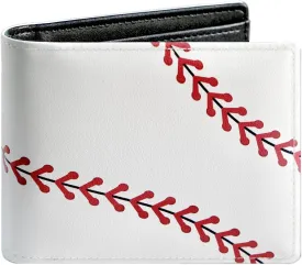 Credit Card Holder Wallet Rfid Blocking Kids Boys Bifold Teen Cool Cute for Cash with ID Window Cardholder Teenage Teenager, Baseball