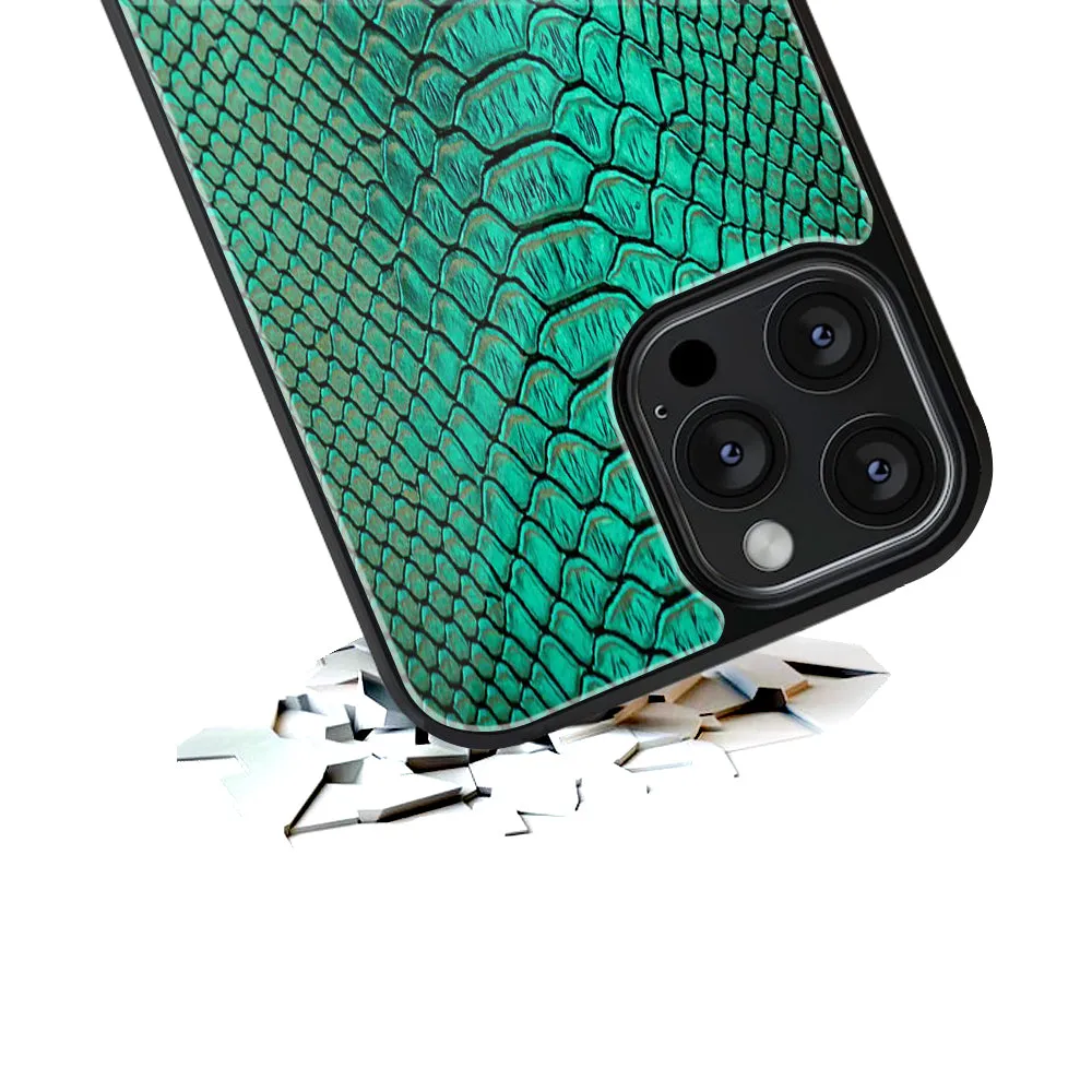 Croco Emerald Phone Cover | Glass Case