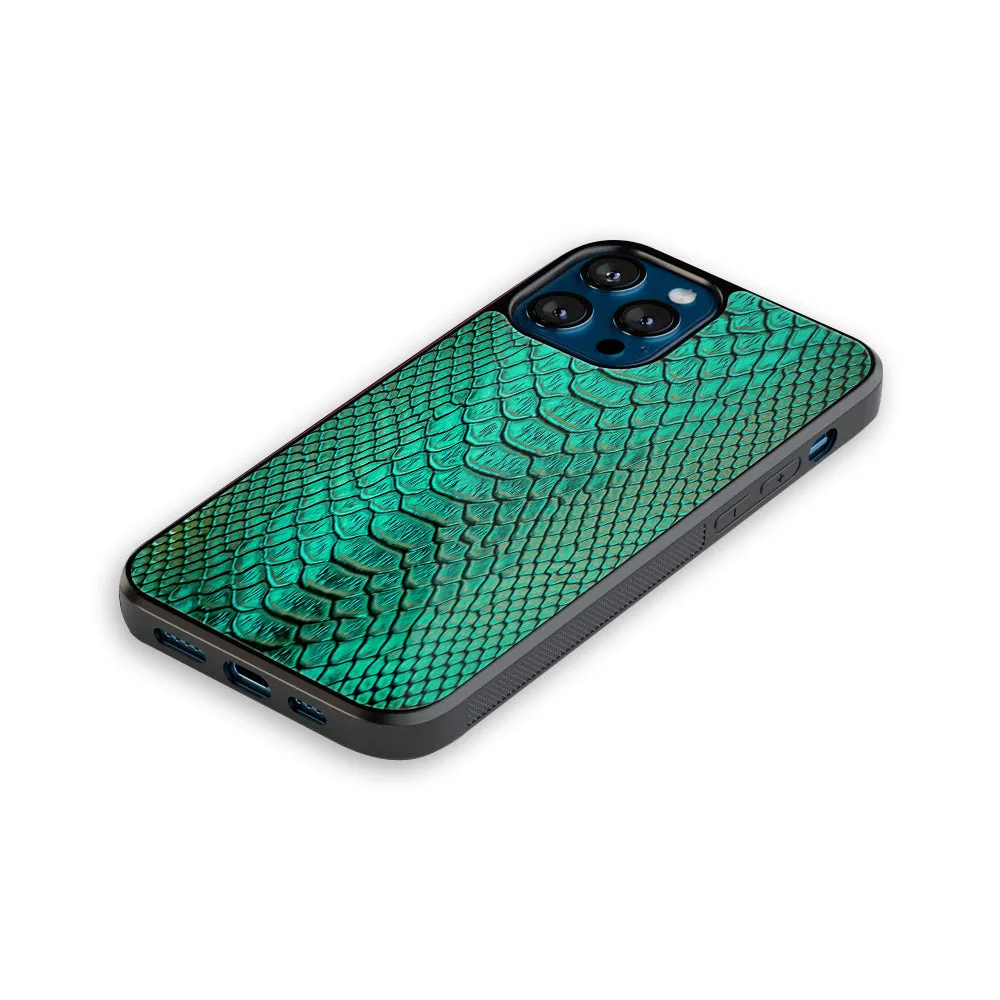 Croco Emerald Phone Cover | Glass Case