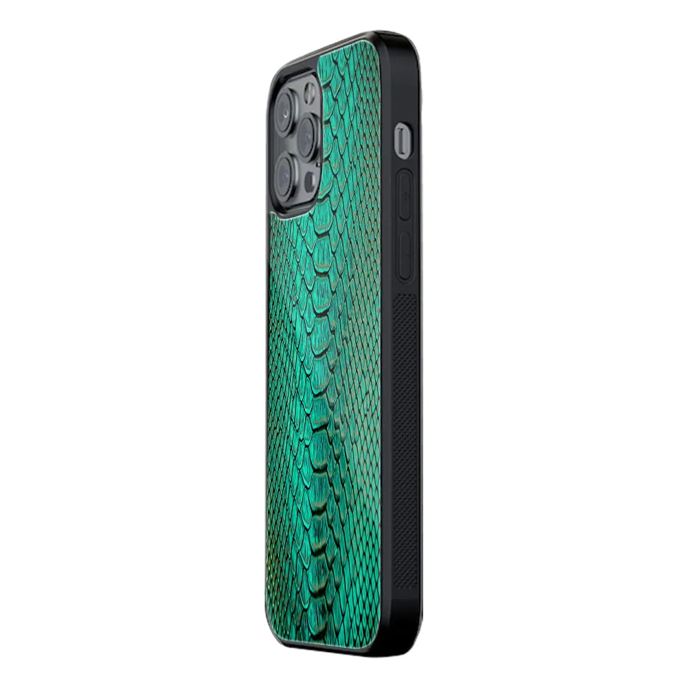 Croco Emerald Phone Cover | Glass Case