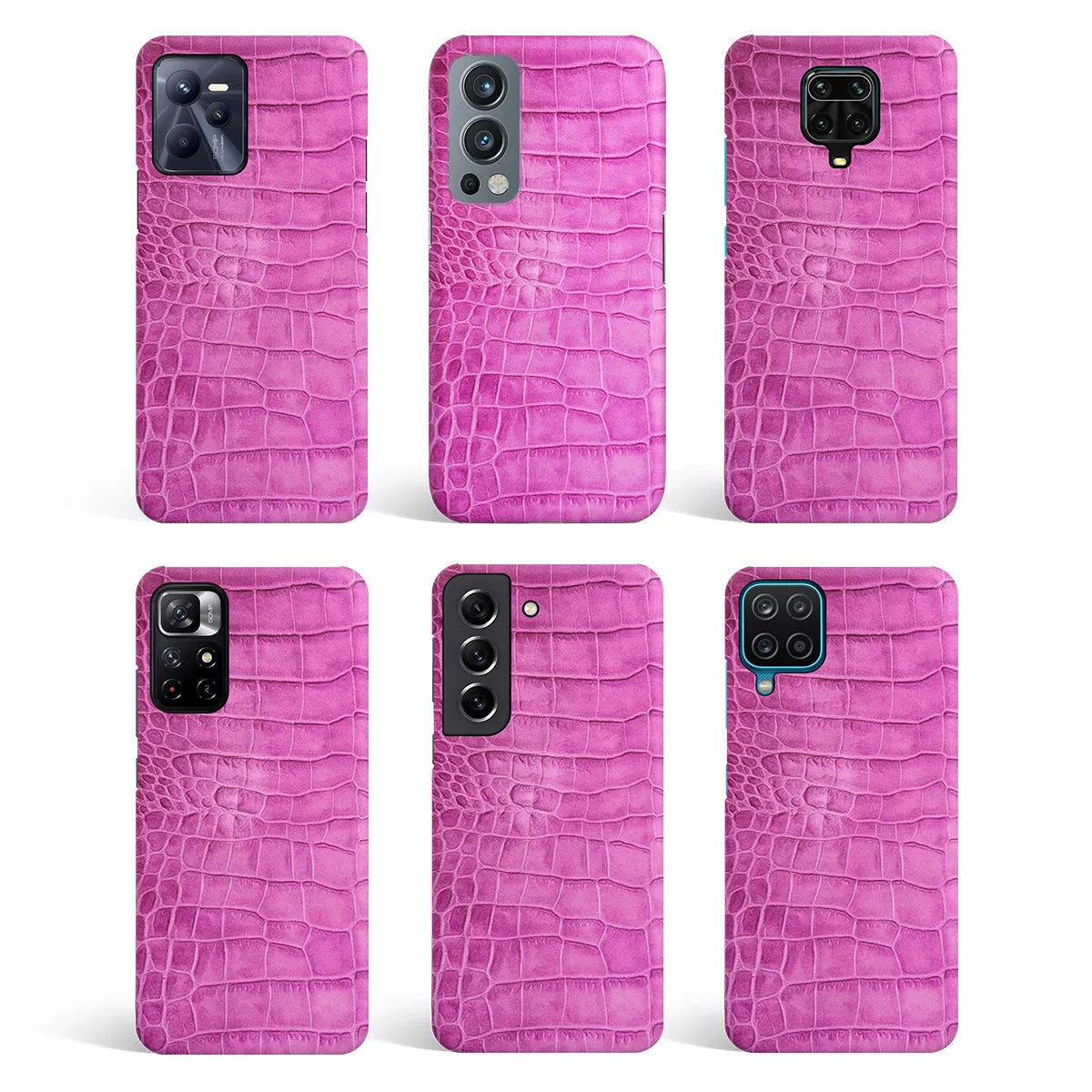 Croco Hot Pink Phone Cover | Matte Case