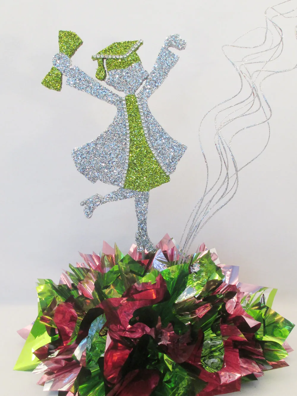 Grad Girl Styrofoam Cutout for Graduation Centerpieces