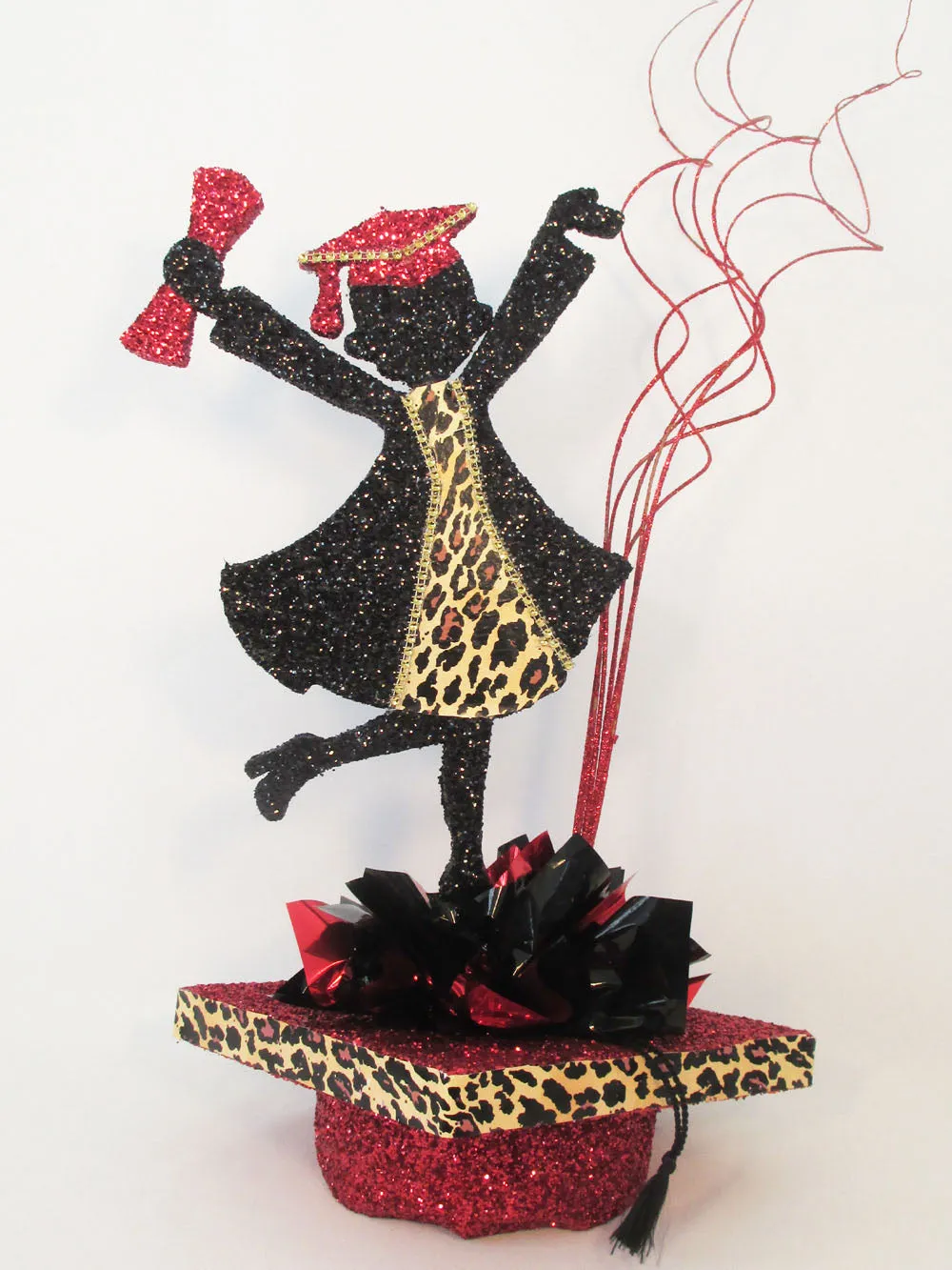 Grad Girl Styrofoam Cutout for Graduation Centerpieces