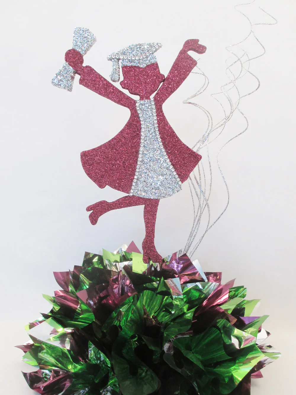 Grad Girl Styrofoam Cutout for Graduation Centerpieces