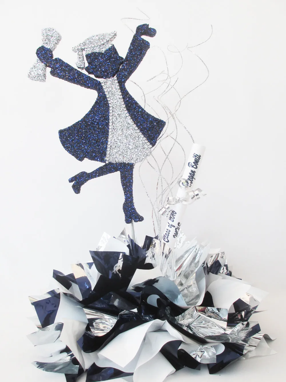 Grad Girl Styrofoam Cutout for Graduation Centerpieces
