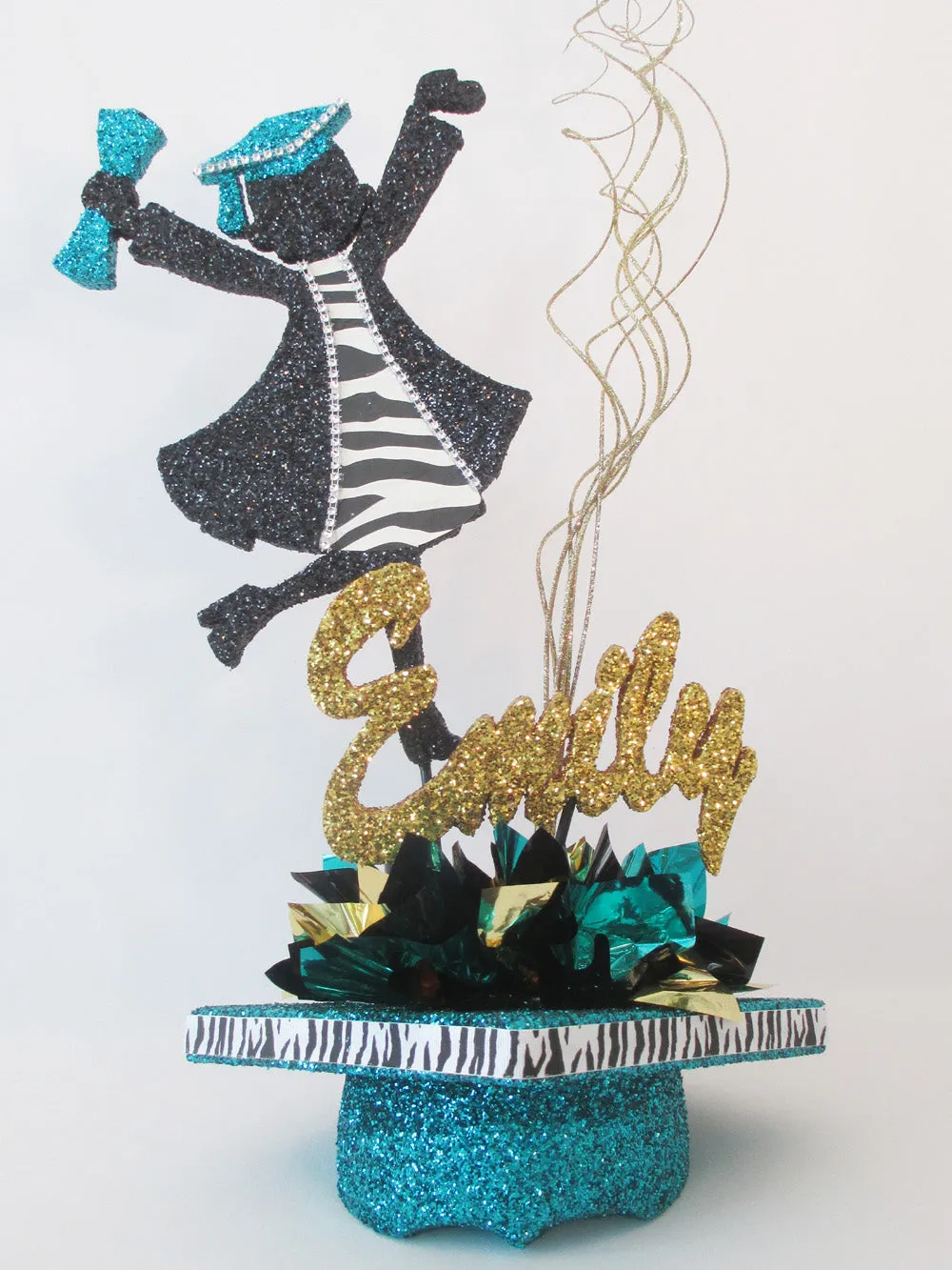 Grad Girl Styrofoam Cutout for Graduation Centerpieces