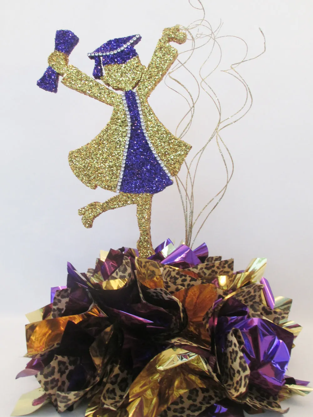 Grad Girl Styrofoam Cutout for Graduation Centerpieces