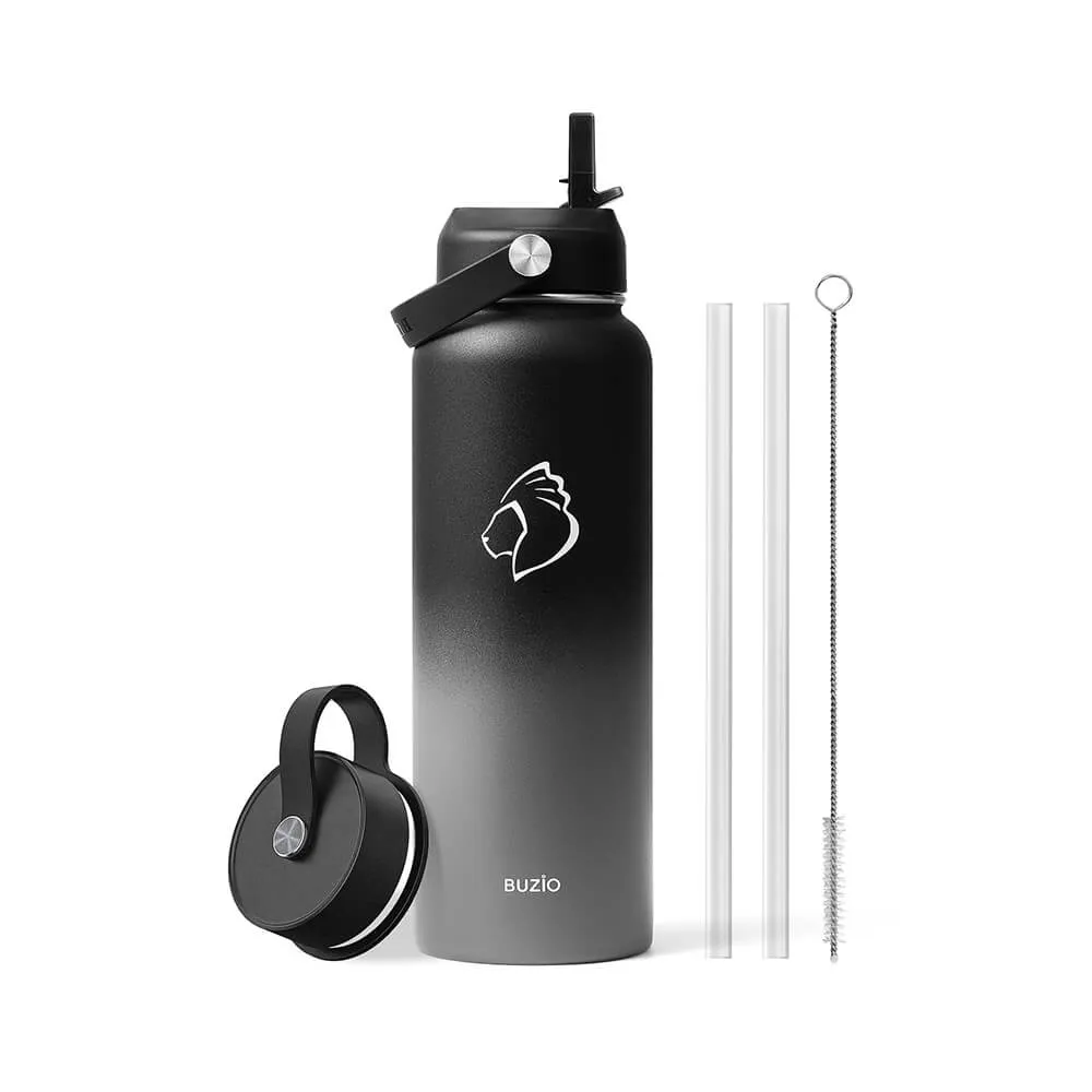 Insulated Water Bottles with 2 Lids | Shadow | 40oz