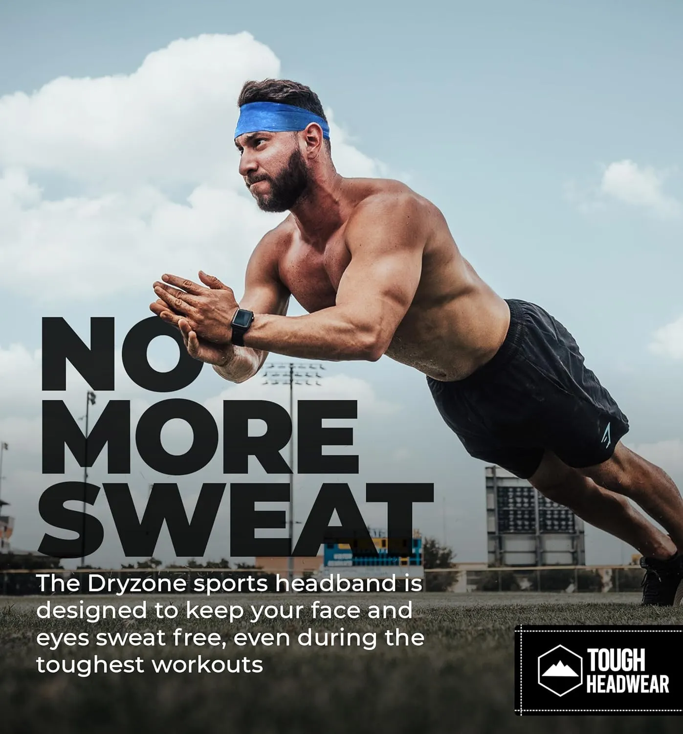 Mens Sweat Bands - Sport Headbands for Men - Workout Headbands for Women - Running Headband -Tennis Athletic Sweatband