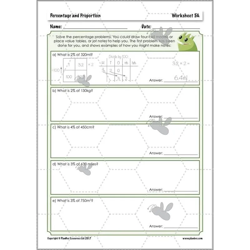 Percentage and Proportion