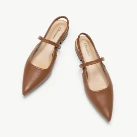 Pointed Toe Slingback Flats (Freya) Pointed Toe Slingback Flats (Freya)