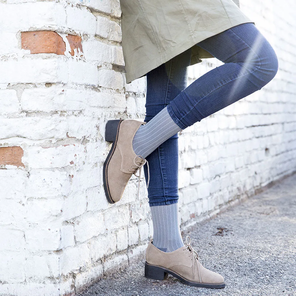 Rejuva Herringbone 20-30 mmHg Knee High Compression Socks