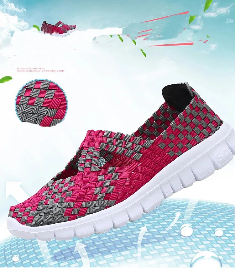 Shoes Summer Sneakers Mixed Color Flats