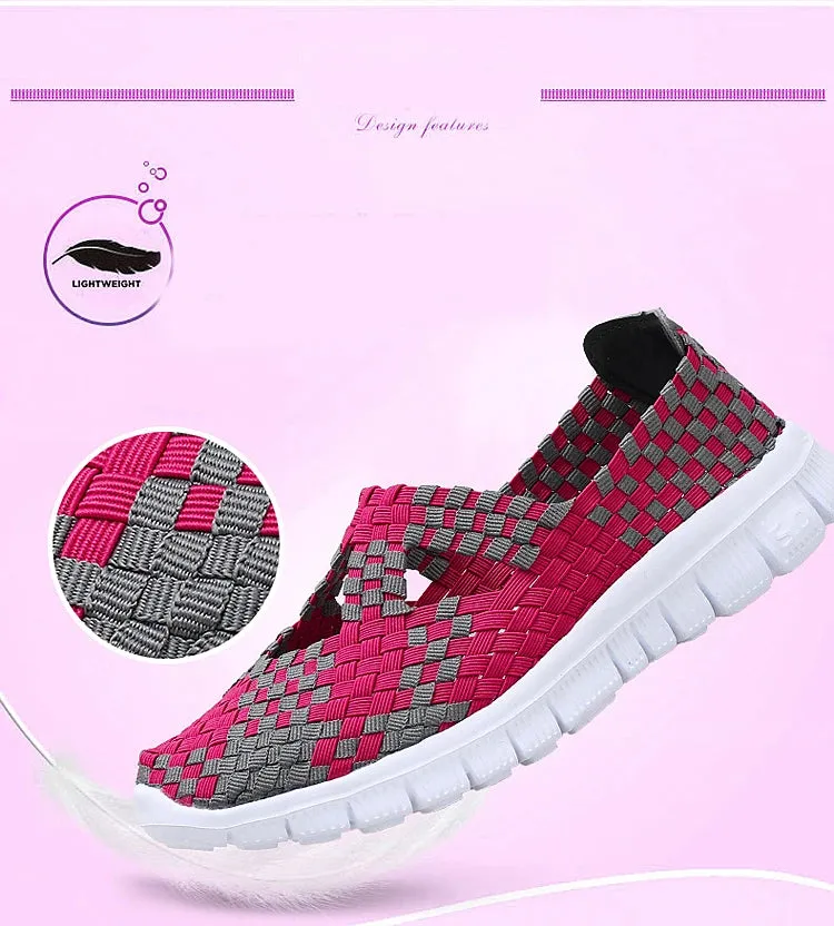Shoes Summer Sneakers Mixed Color Flats