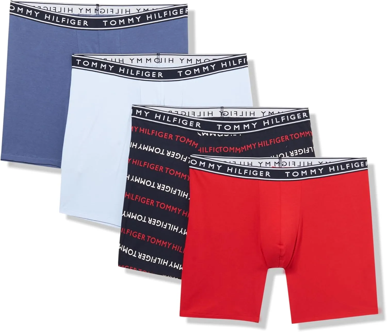 Tommy Hilfiger Men's Cotton Stretch 4-Pack Boxer Brief