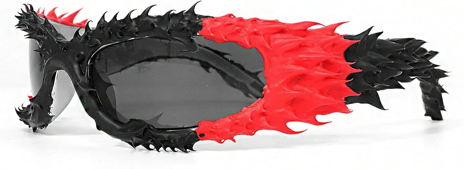 Wrap Around Y2K Sunglasses Men And Women Cool Sunglasses Personalized Street Party sunglasses N45