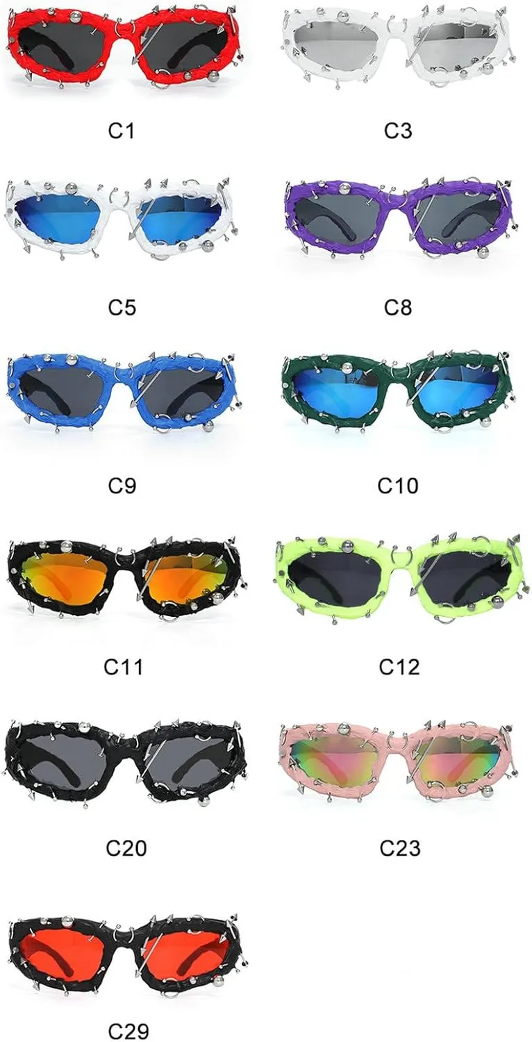 Wrap Around Y2K Sunglasses Men And Women Cool Sunglasses Personalized Street Party sunglasses N45