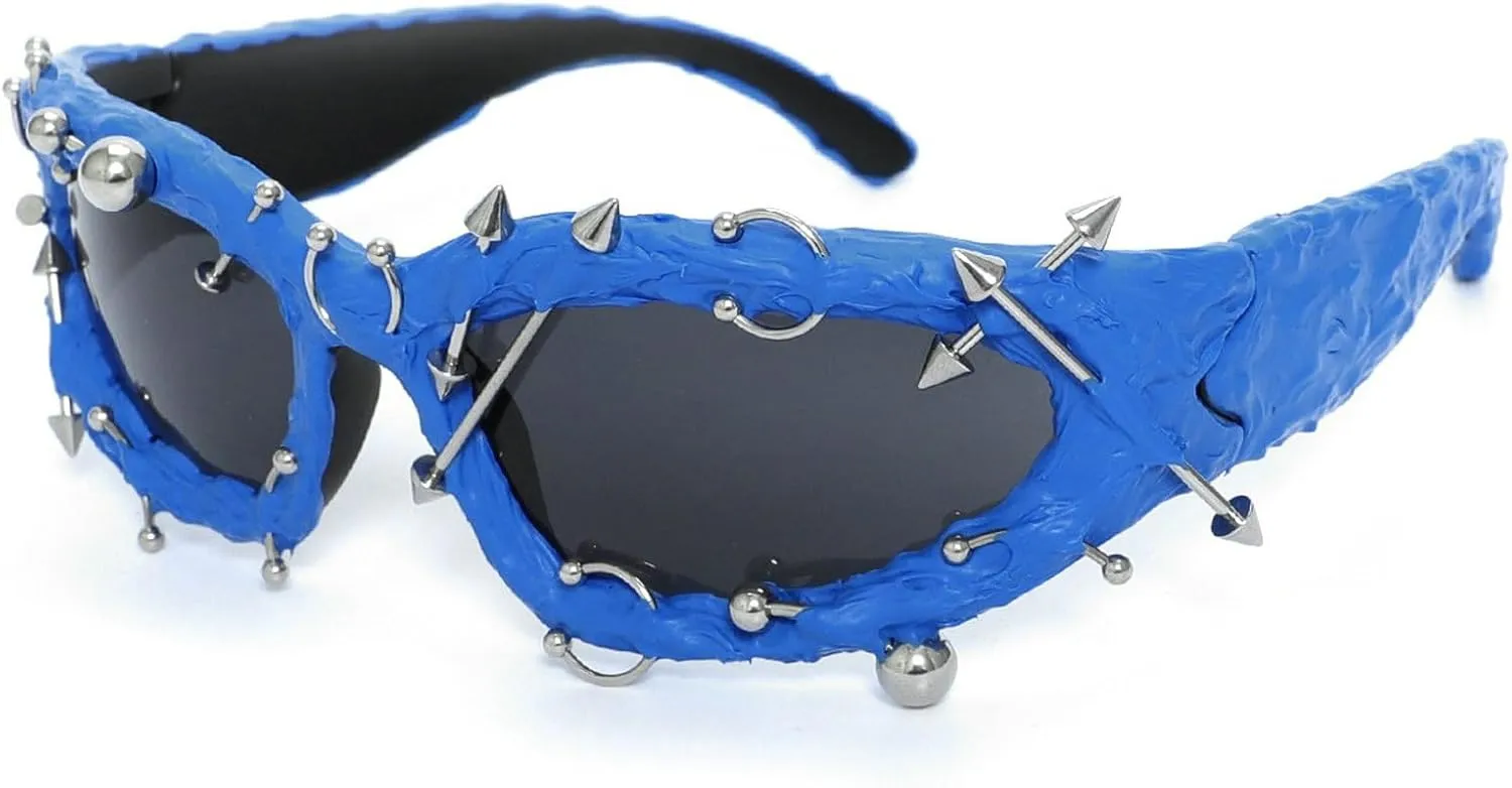 Wrap Around Y2K Sunglasses Men And Women Cool Sunglasses Personalized Street Party sunglasses N45