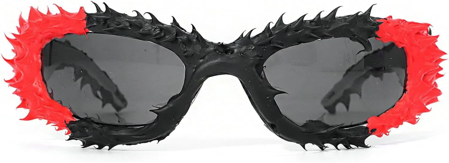 Wrap Around Y2K Sunglasses Men And Women Cool Sunglasses Personalized Street Party sunglasses N45